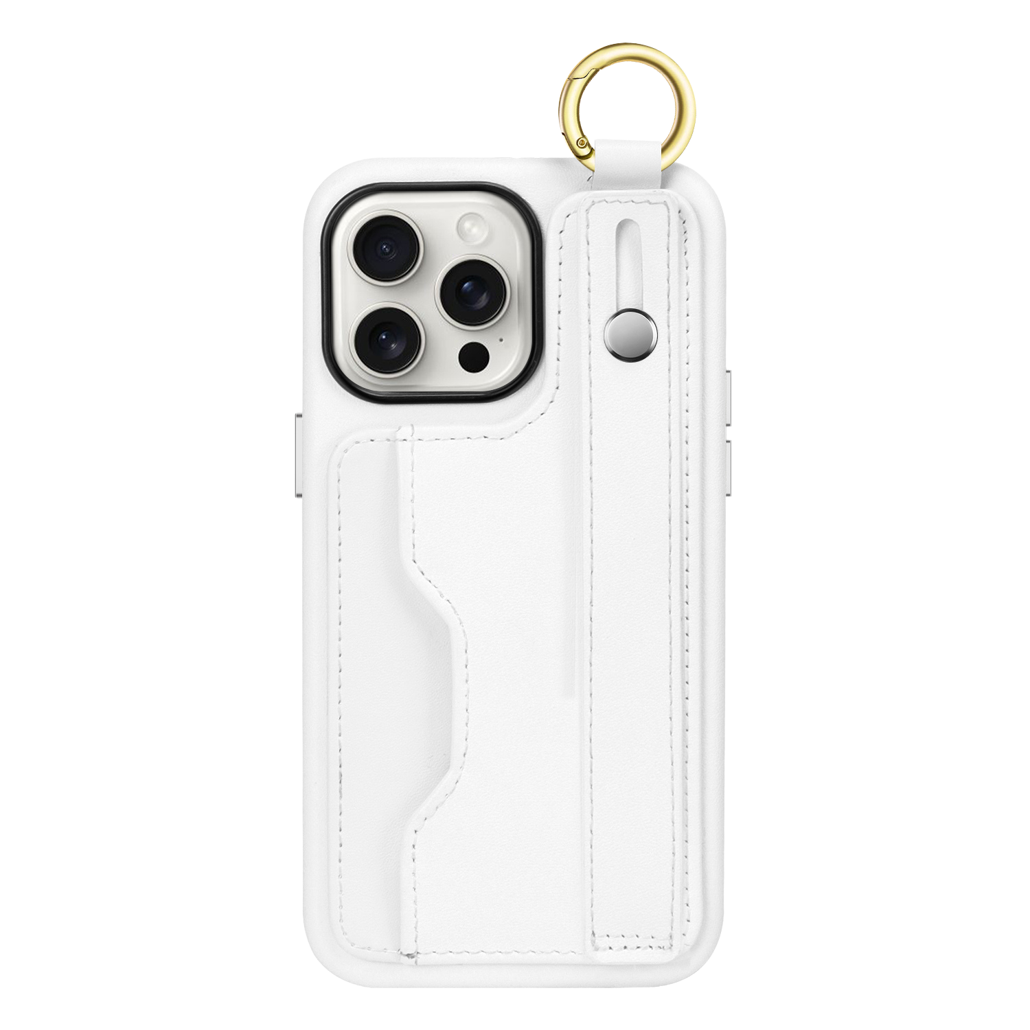 Indy Series Leather Wallet FingerGrip Case for iPhone 15 Pro Max