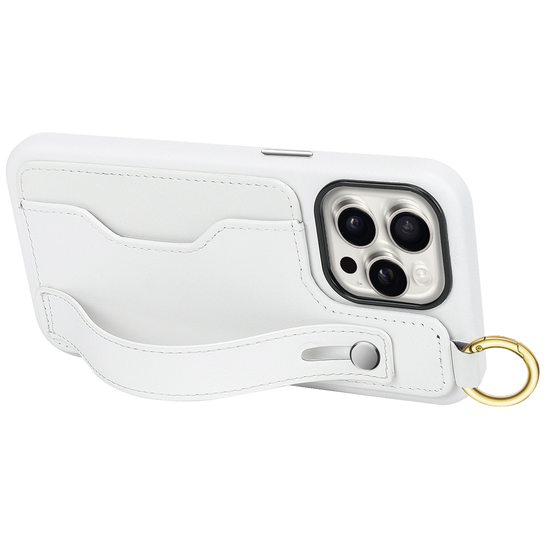 Indy Series Leather Wallet FingerGrip Case for iPhone 15 Pro Max