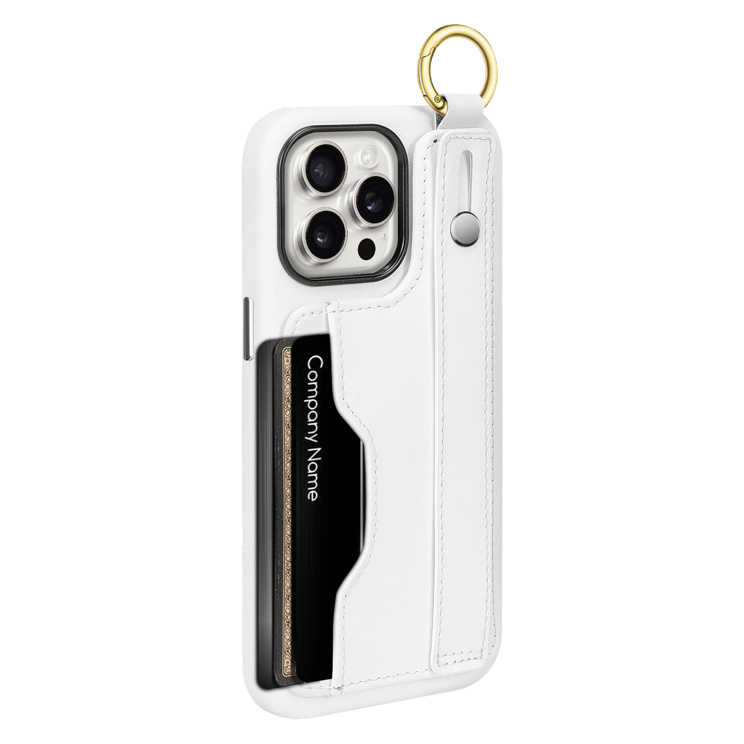 Indy Series Leather Wallet FingerGrip Case for iPhone 15 Pro Max