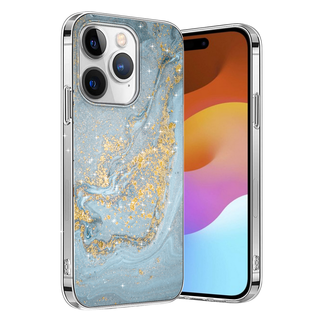 Inspire Series Blue Marble Case with MagSafe for iPhone 15 Pro Max