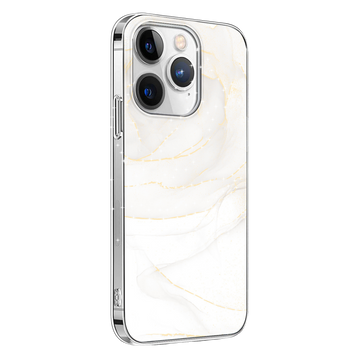 Inspire Series White Marble Case with MagSafe for iPhone 15 Pro Max