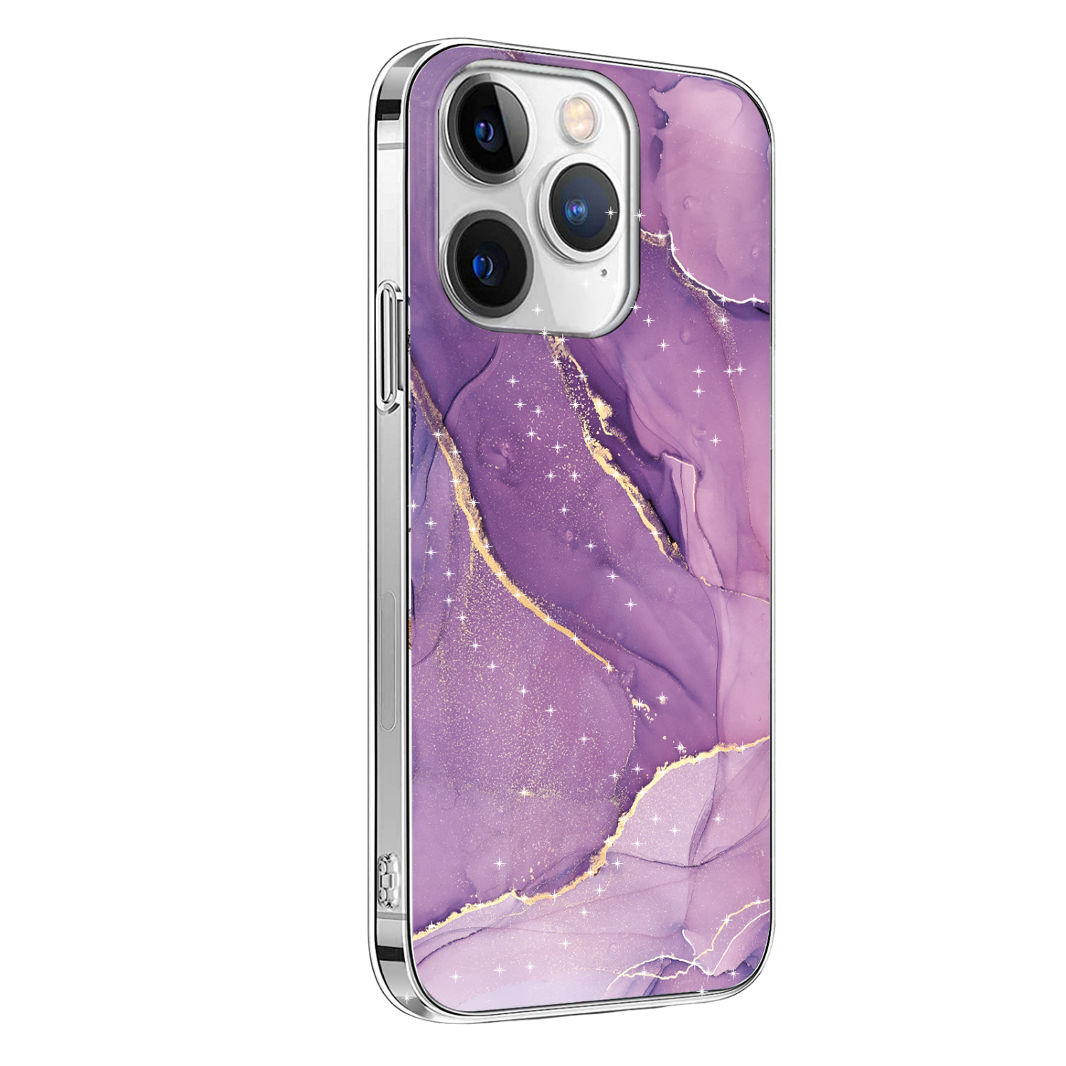Inspire Series Purple Marble Case with MagSafe for iPhone 15 Pro