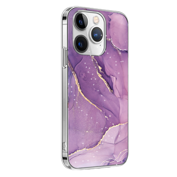 Inspire Series Purple Marble Case with MagSafe for iPhone 15 Pro