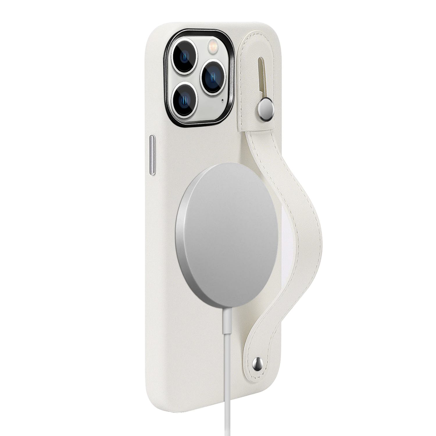 Indy Series Genuine Leather FingerGrip Case with MagSafe for iPhone 15 Pro