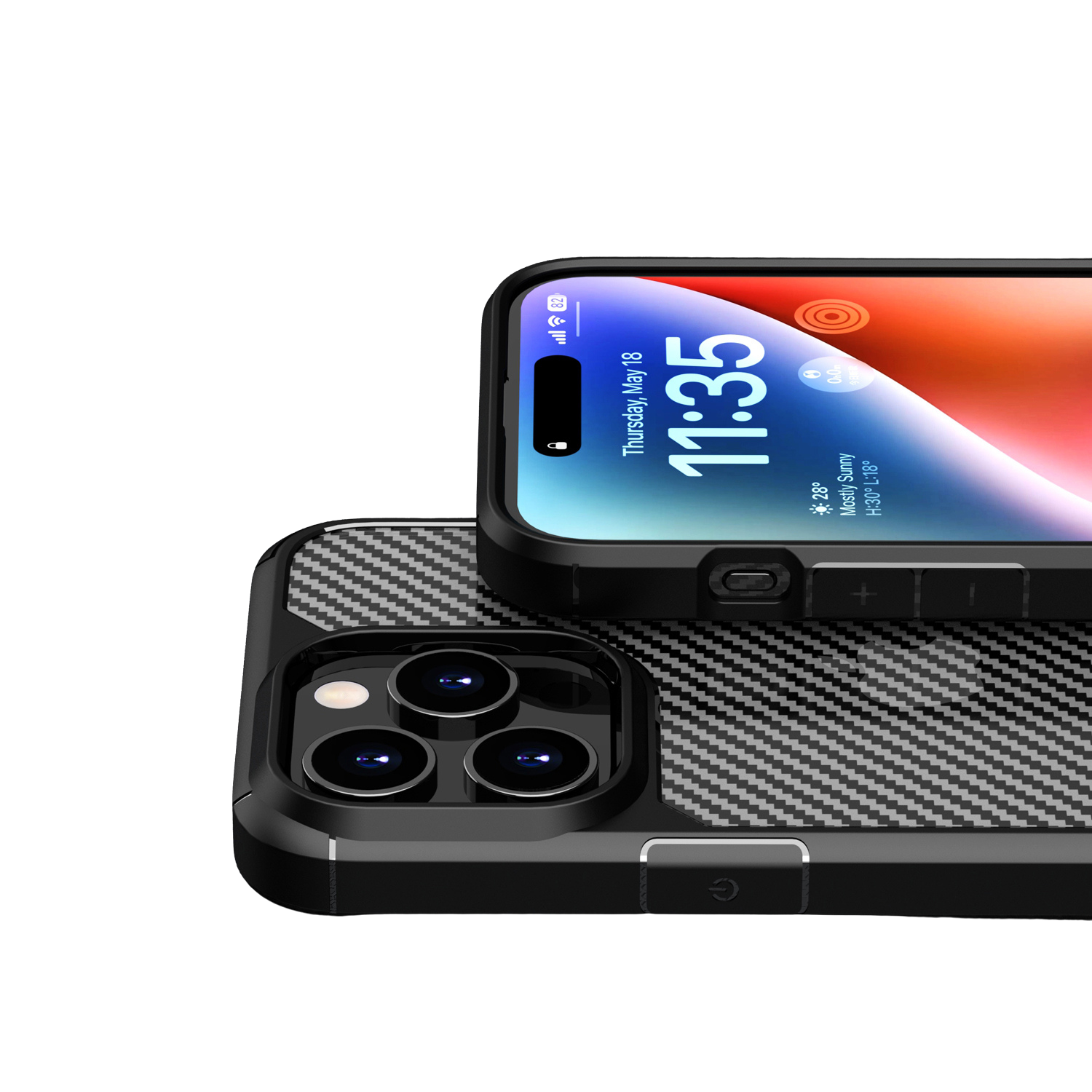 Venture Series Carbon Fiber Style Case for iPhone 15 Pro