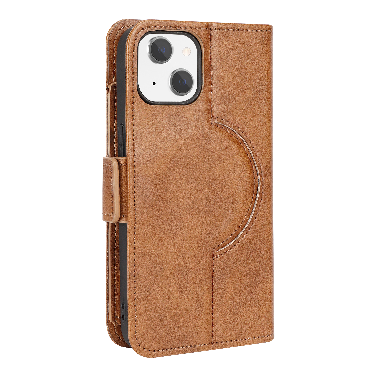 Indy Series Genuine Leather Wallet Case with MagSafe for iPhone 15 Plus