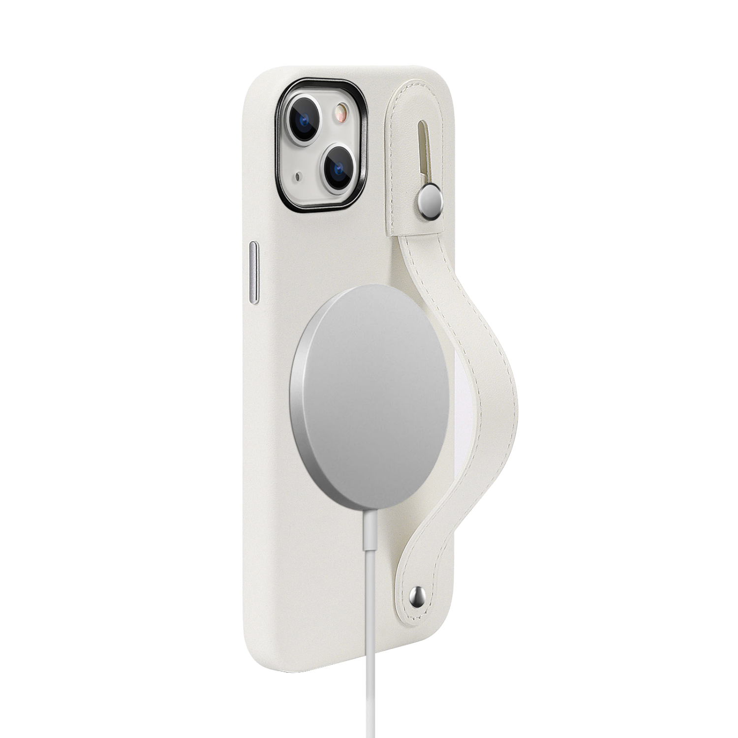 Indy Series Genuine Leather FingerGrip Case with MagSafe for iPhone 15 Plus