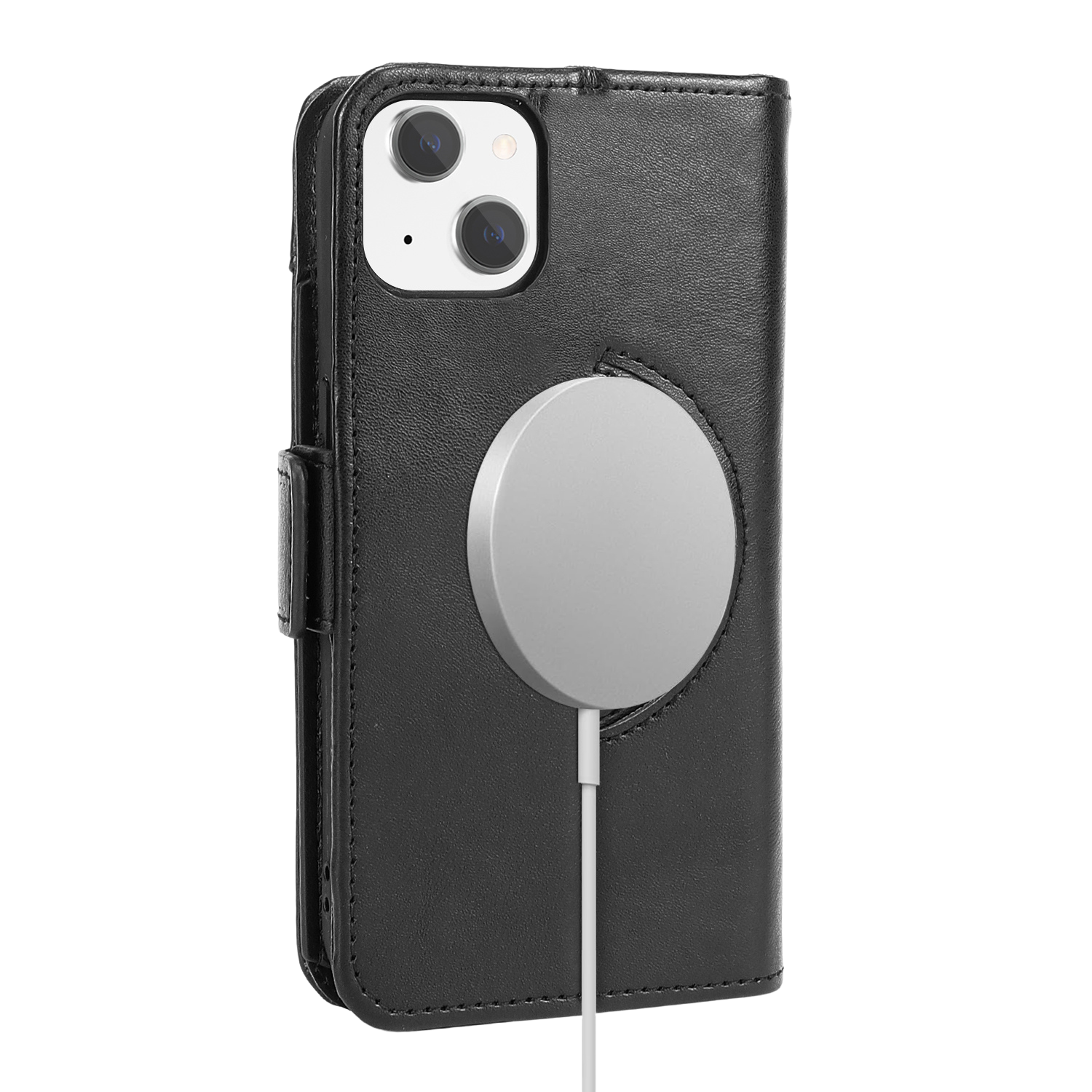 Indy Series Genuine Leather Wallet Case with MagSafe for iPhone 15