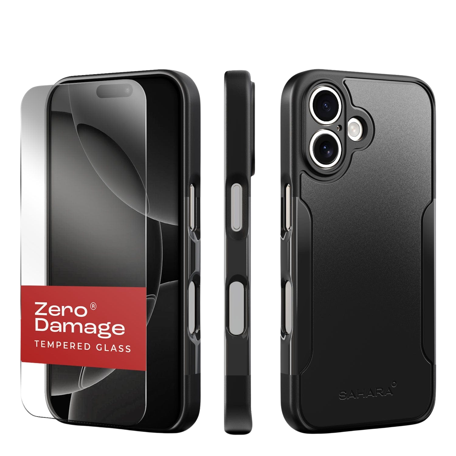 Classic Series Firm Case with Tempered Glass Kit and MagSafe for iPhone 16