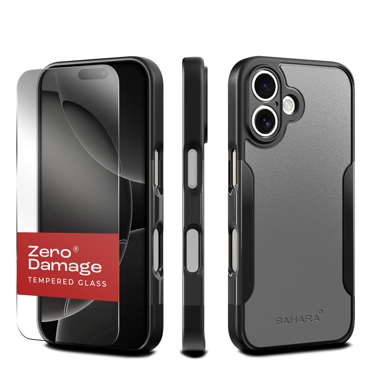 Classic Series Firm Case with Tempered Glass Kit and MagSafe for iPhone 16