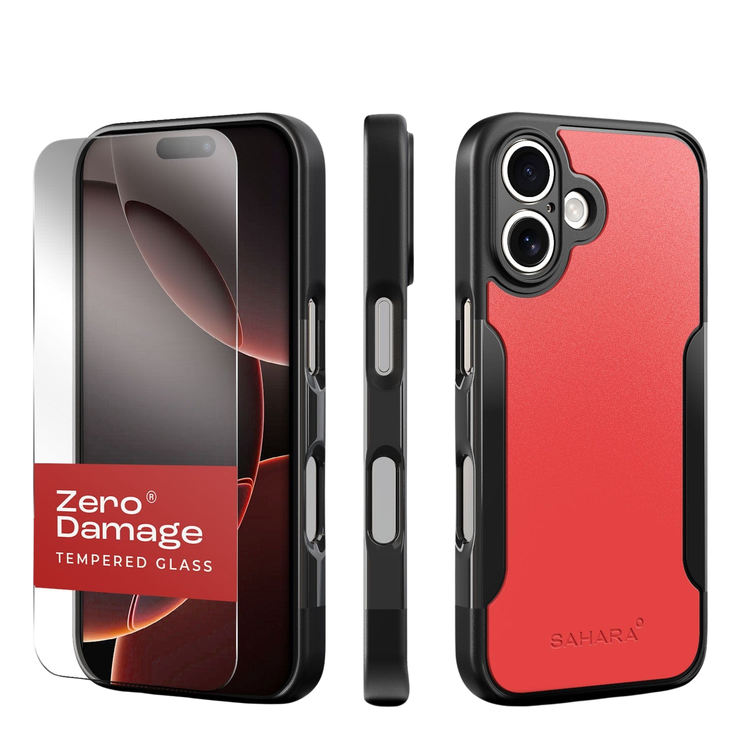 Classic Series Firm Case with Tempered Glass Kit and MagSafe for iPhone 16