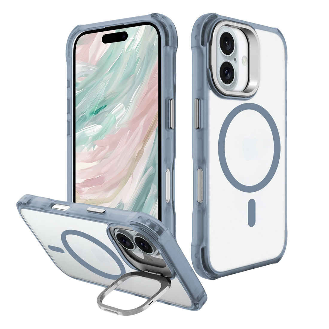 Venture Series Clear Rebound Case with Kickstand and MagSafe for iPhone 16