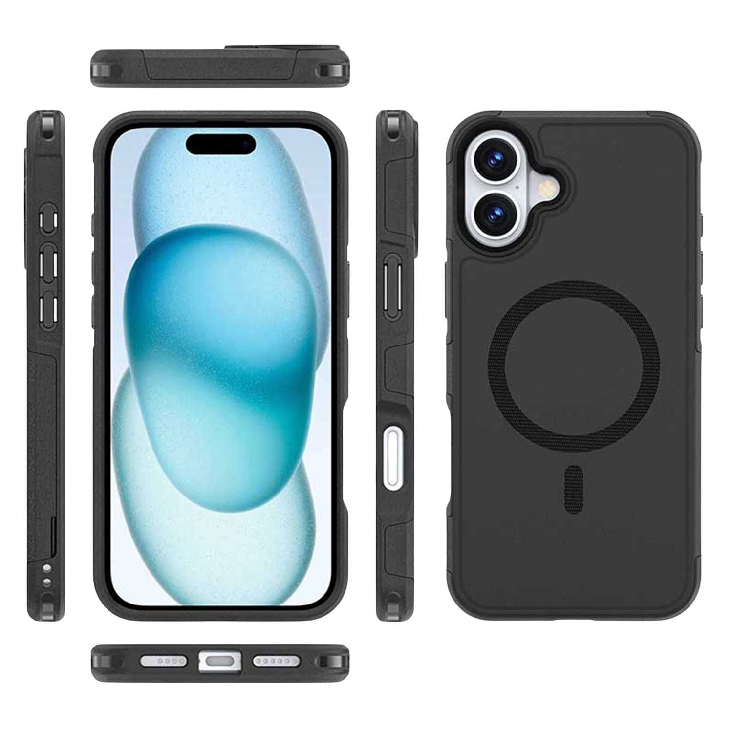 Raider Series Rugged Wallet Case with MagSafe for iPhone 16 Plus
