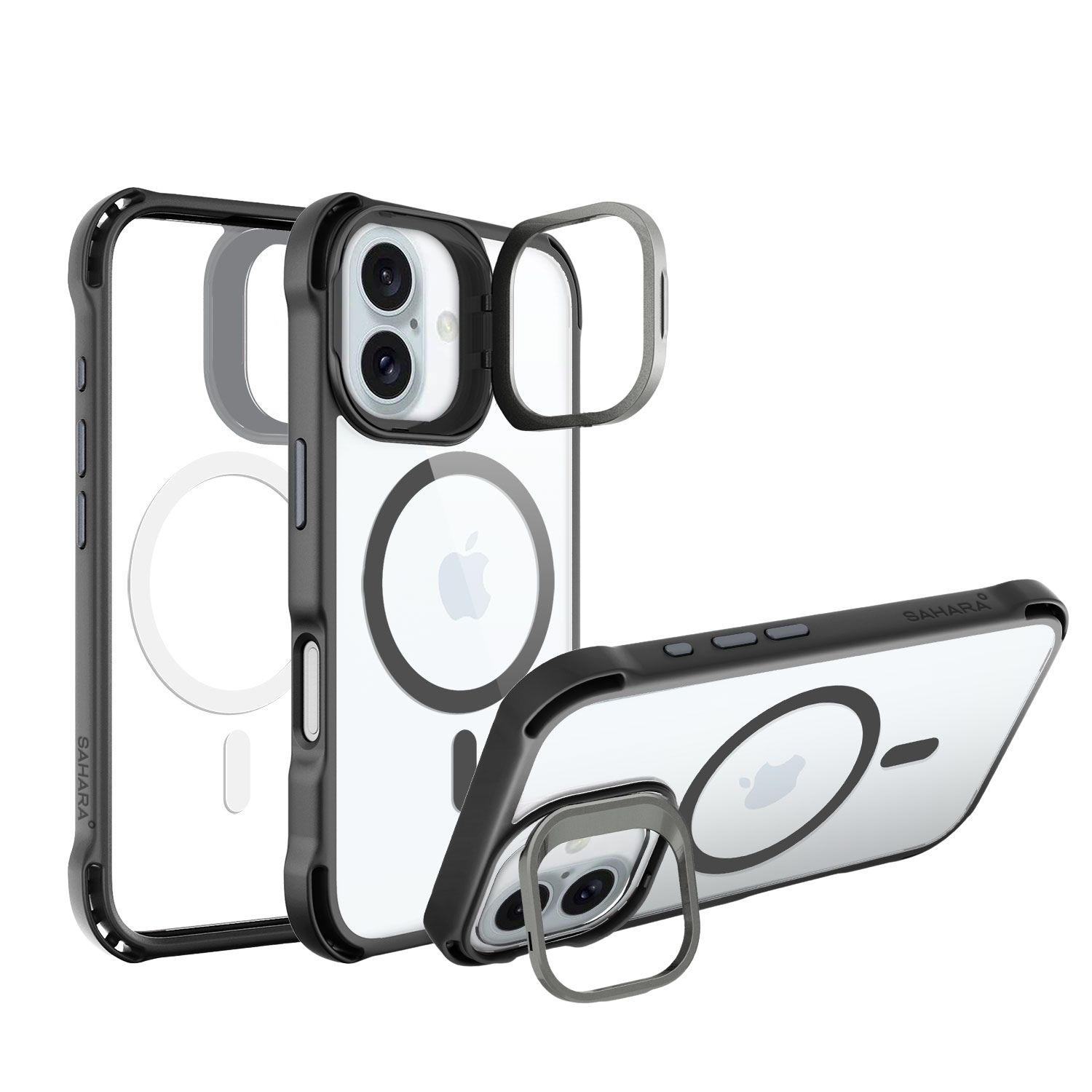 Venture Series Clear Rebound Case with Kickstand and MagSafe for iPhone 16 Plus