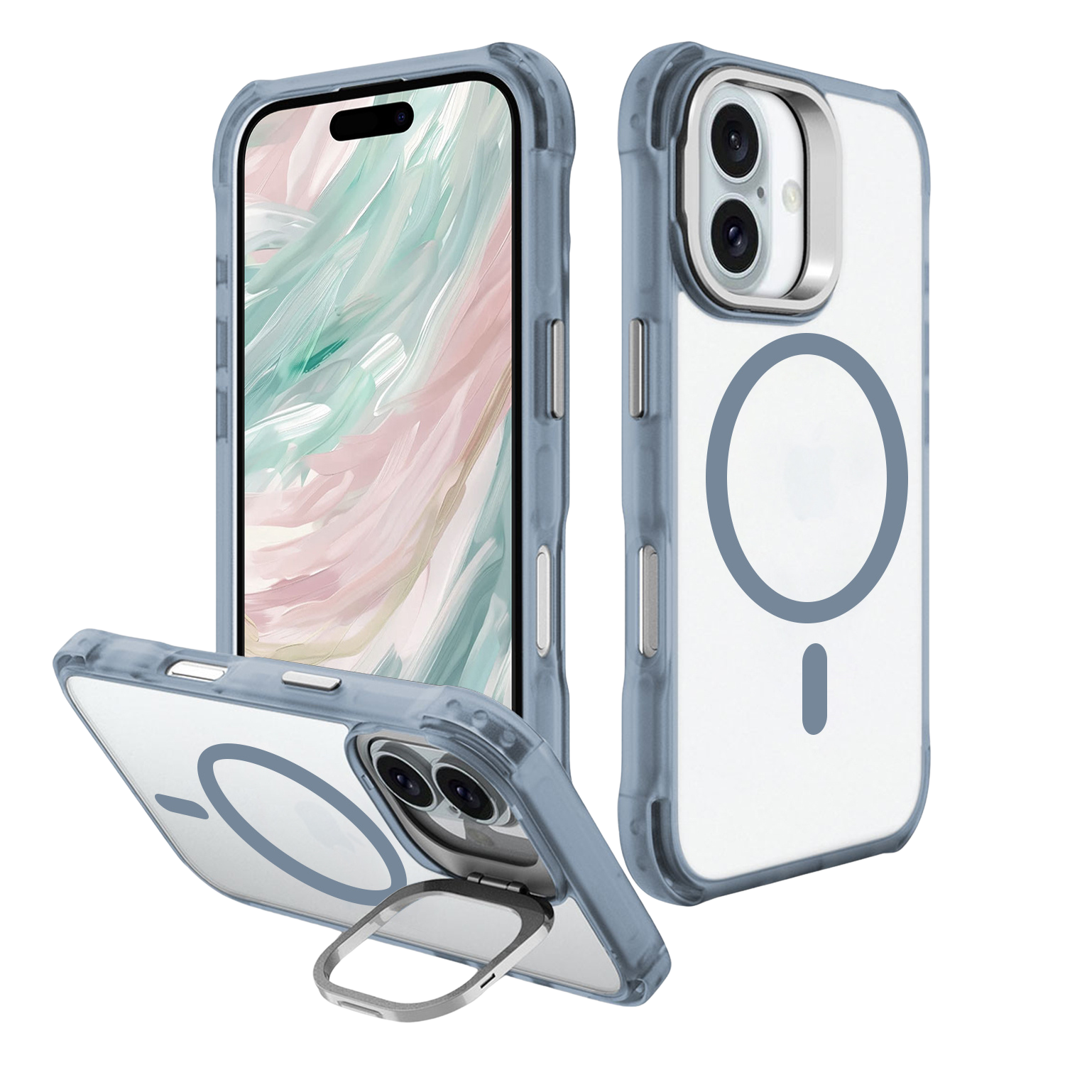 Venture Series Clear Rebound Case with Kickstand and MagSafe for iPhone 16 Plus