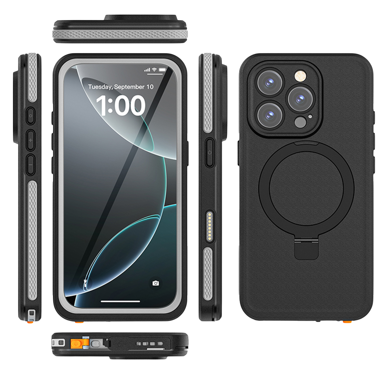 Oasis Series Waterproof Case with MagSafe for iPhone 16 Pro Max