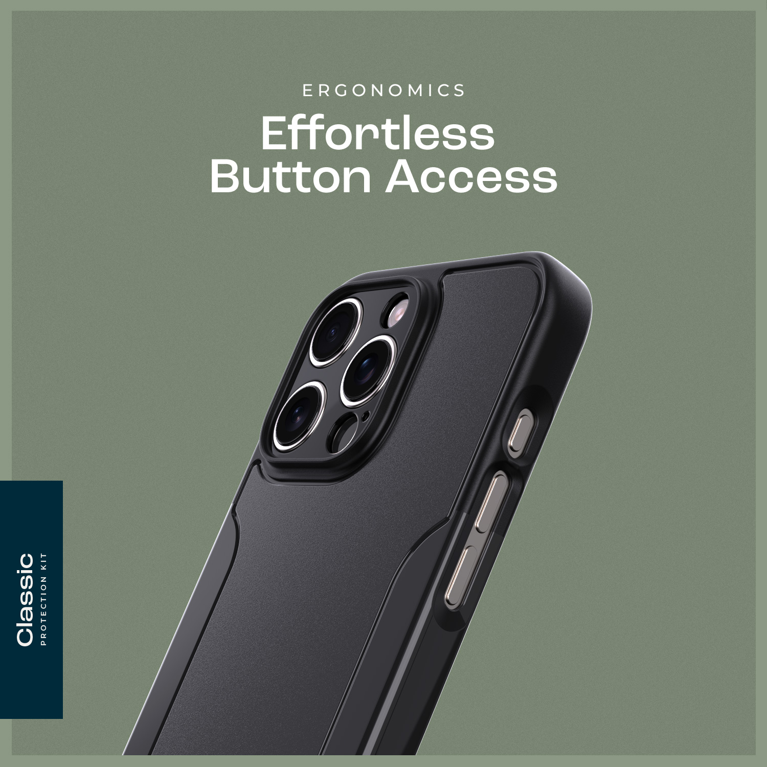 Classic Series Firm Case with Tempered Glass Kit and MagSafe for iPhone 16 Pro Max