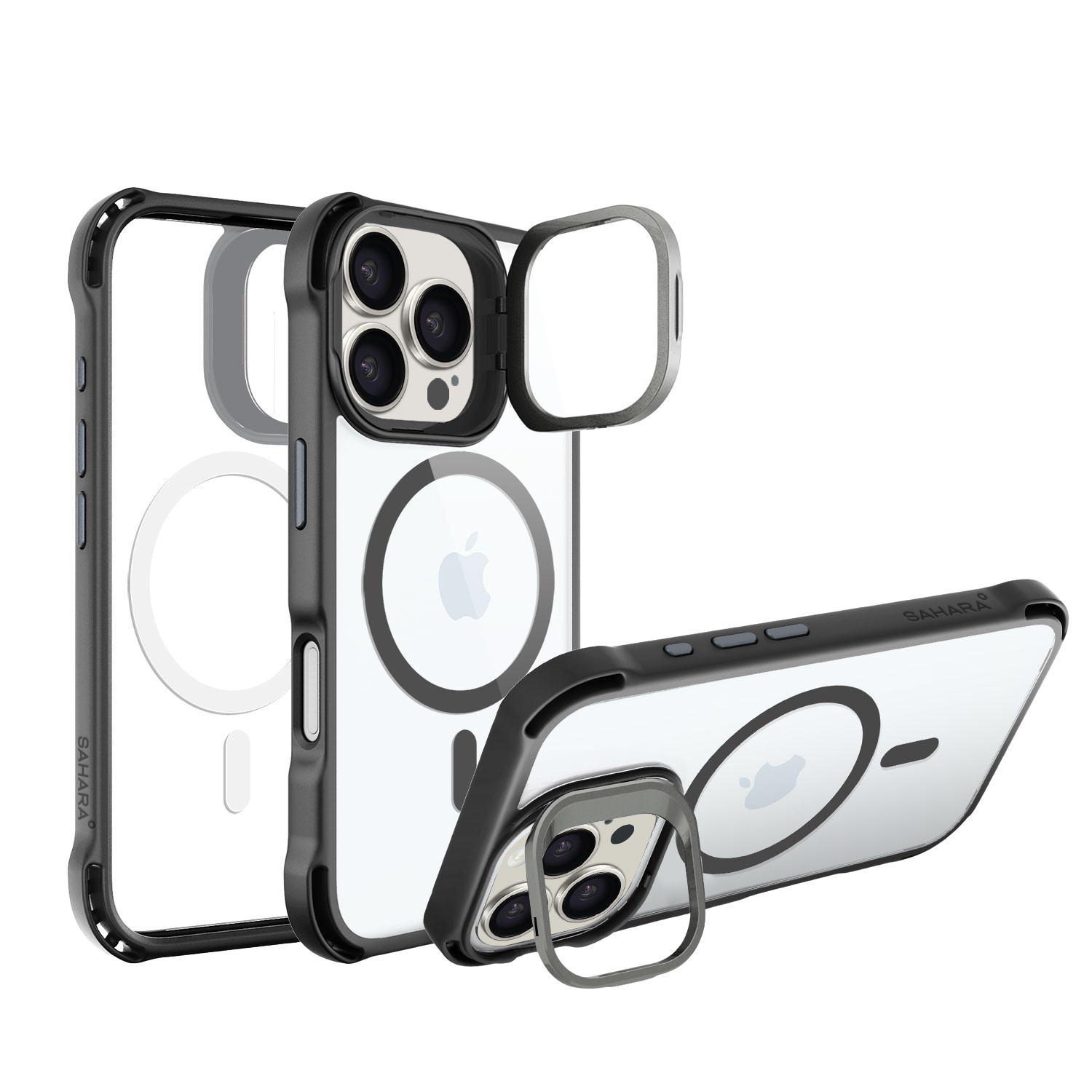 Venture Series Clear Rebound Case with Kickstand and MagSafe for iPhone 16 Pro Max