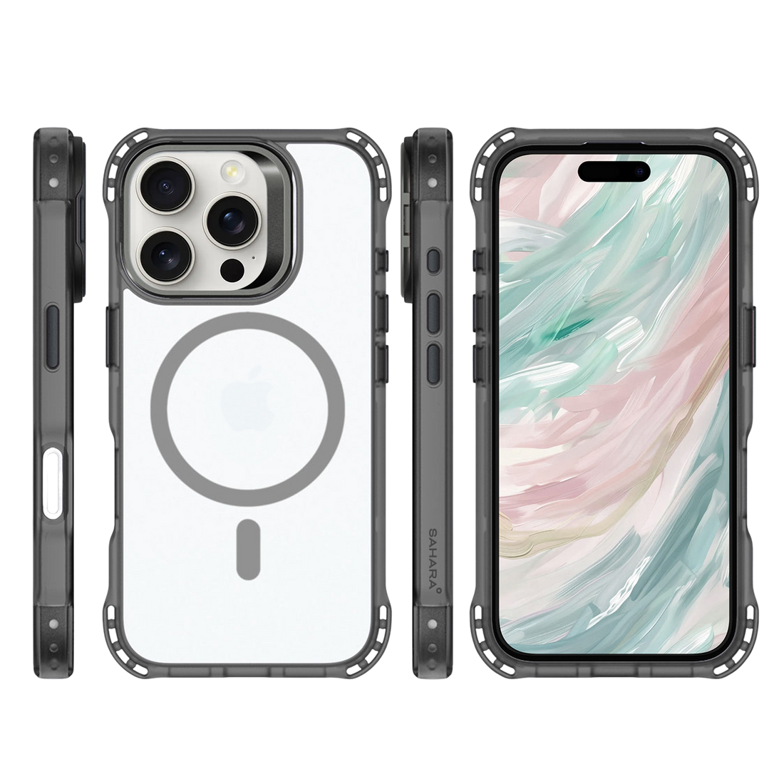 Venture Series Clear Rebound Case with Kickstand and MagSafe for iPhone 16 Pro Max