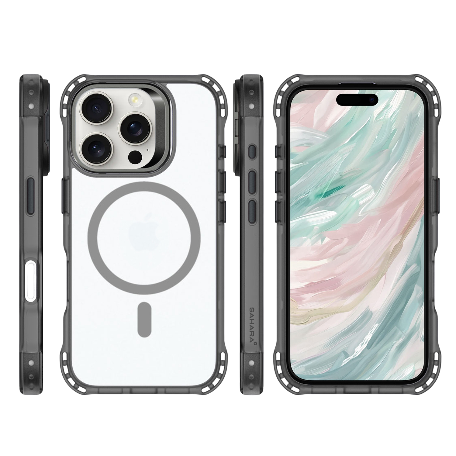 Venture Series Clear Rebound Case with Kickstand and MagSafe for iPhone 16 Pro Max
