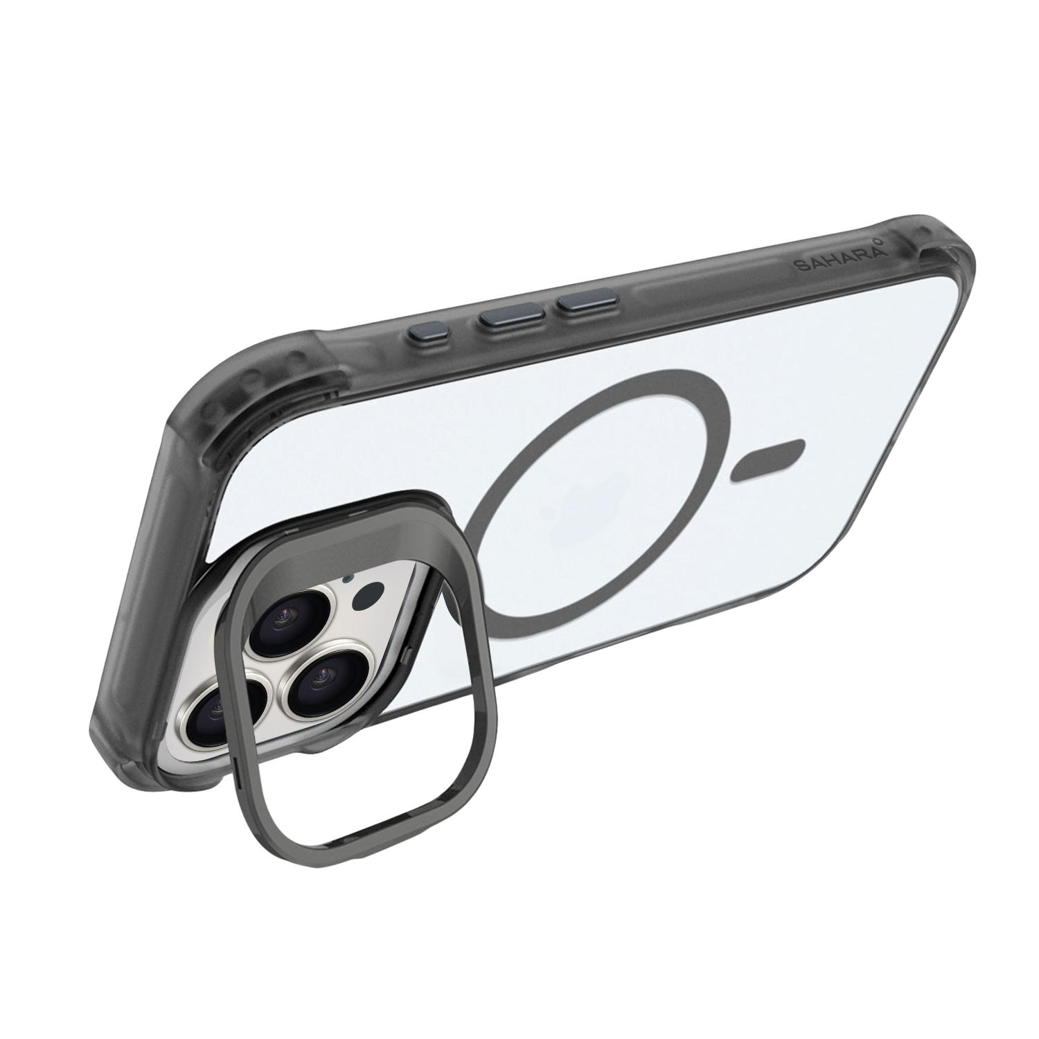 Venture Series Clear Rebound Case with Kickstand and MagSafe for iPhone 16 Pro Max
