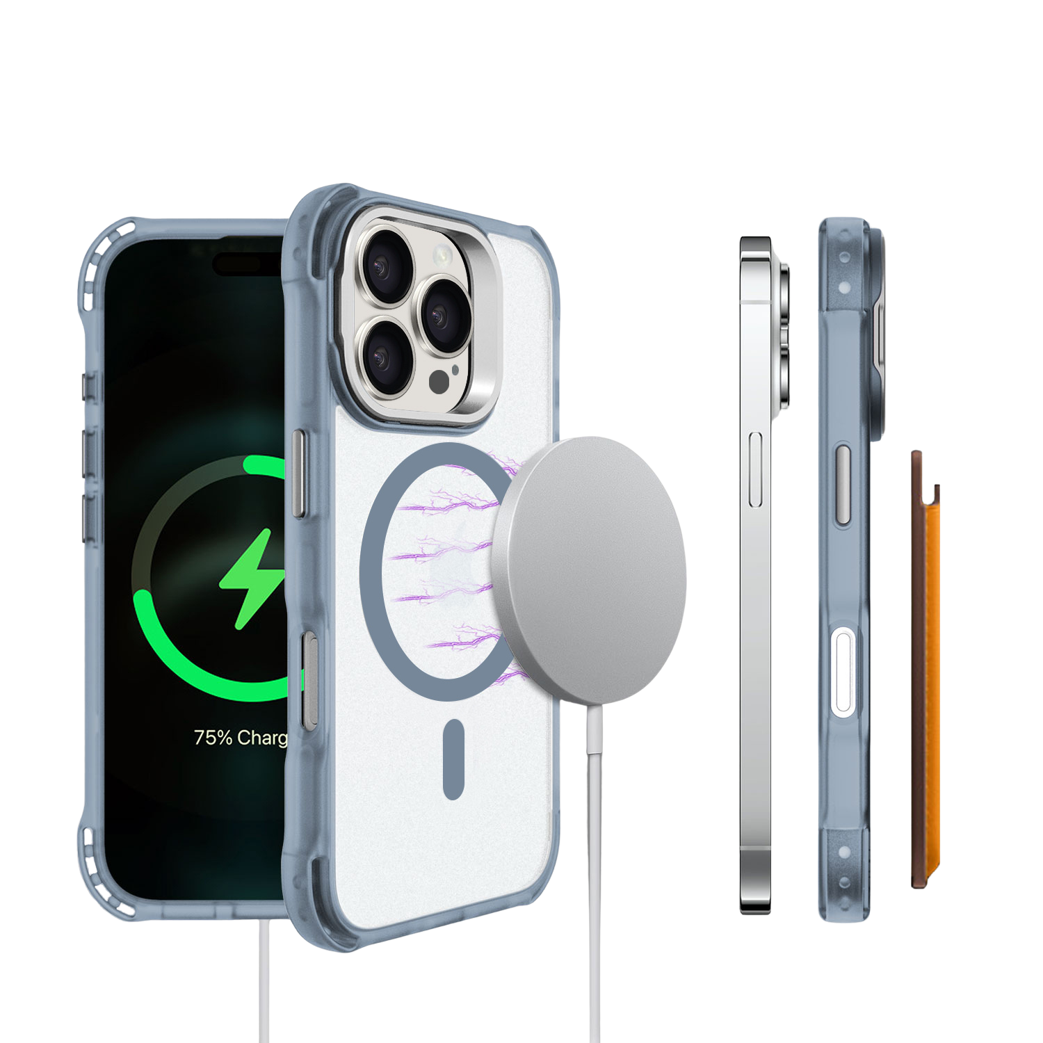 Venture Series Clear Rebound Case with Kickstand and MagSafe for iPhone 16 Pro Max