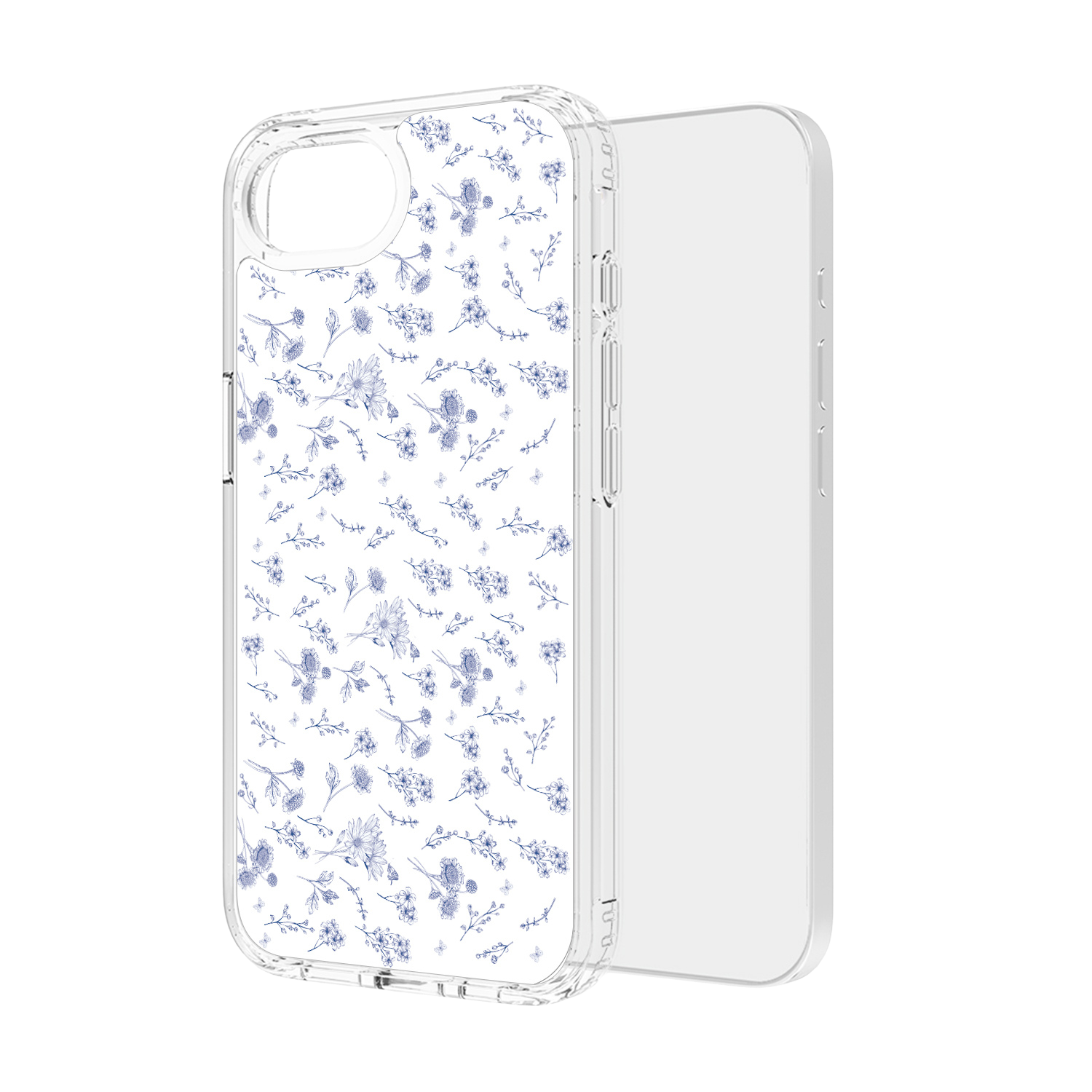Inspire Series Clear Floral Case for iPhone 16e/ iPhone 17e