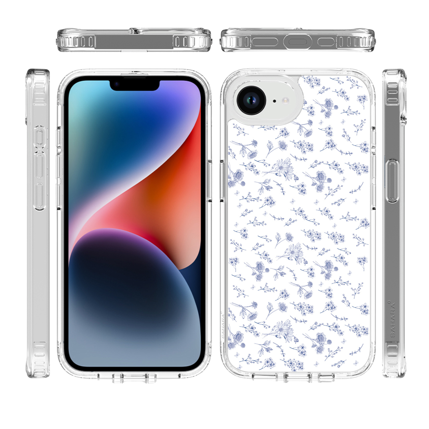 Inspire Series Clear Floral Case for iPhone 16e/ iPhone 17e