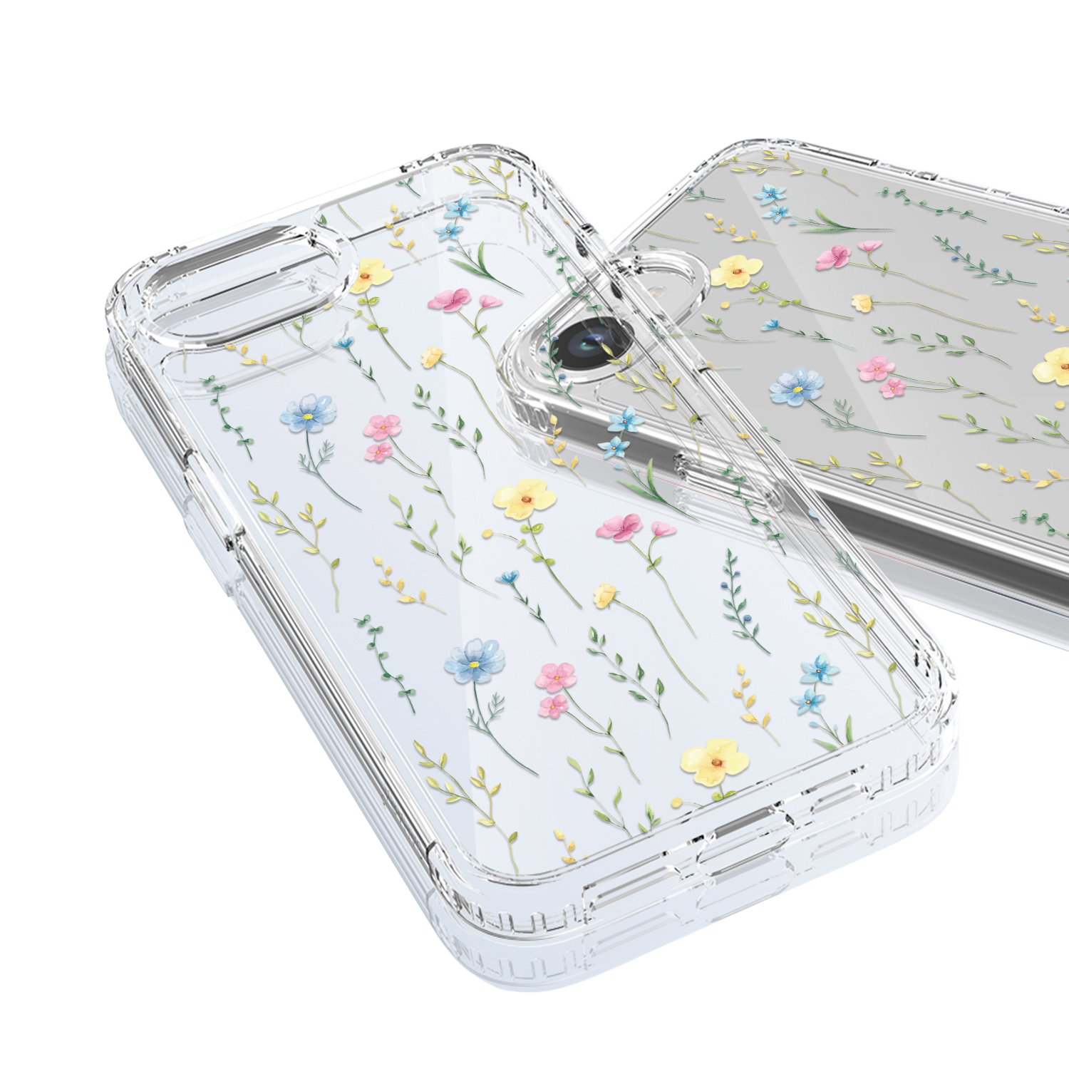 Inspire Series Clear Floral Case for iPhone 16e/ iPhone 17e