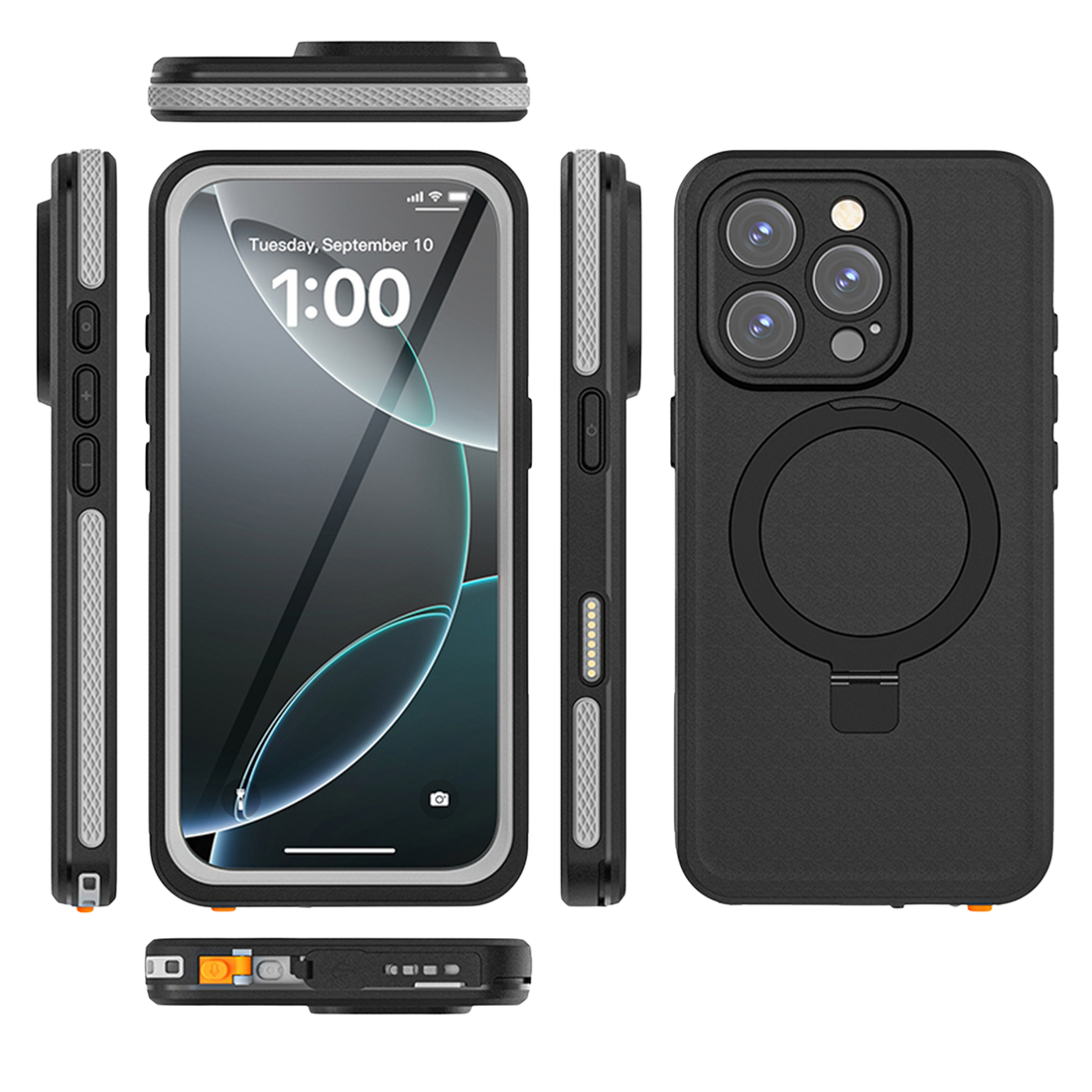 Oasis Series Waterproof Case with MagSafe for iPhone 16 Pro