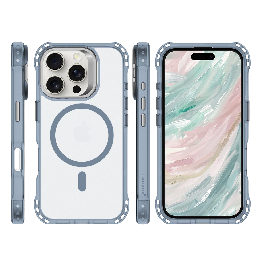 Venture Series Clear Rebound Case with Kickstand and MagSafe for iPhone 16 Pro