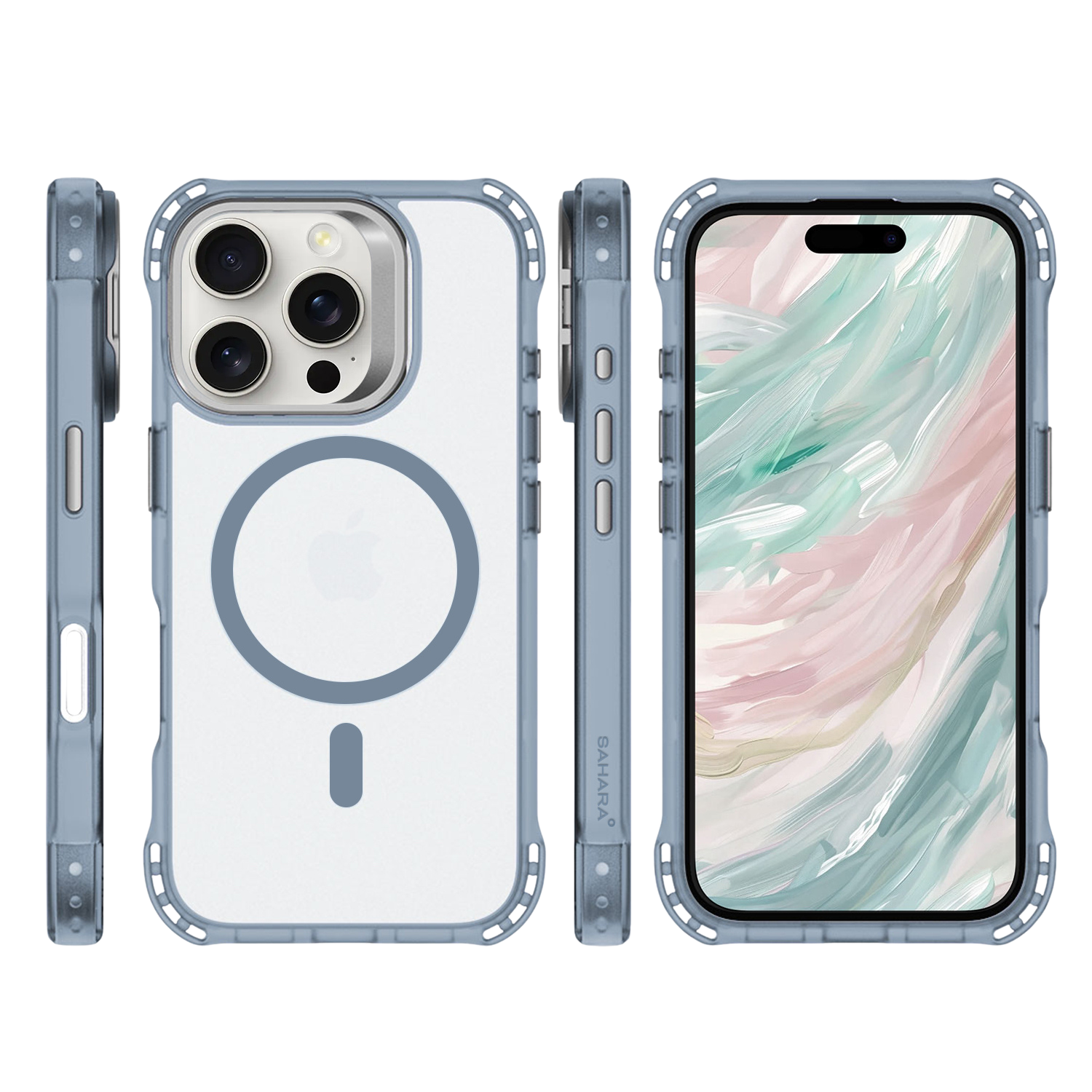 Venture Series Clear Rebound Case with Kickstand and MagSafe for iPhone 16 Pro