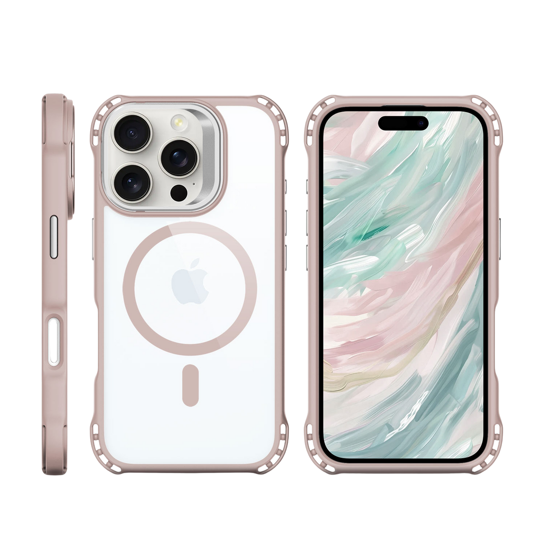 Venture Series Clear Rebound Case with Kickstand and MagSafe for iPhone 16 Pro