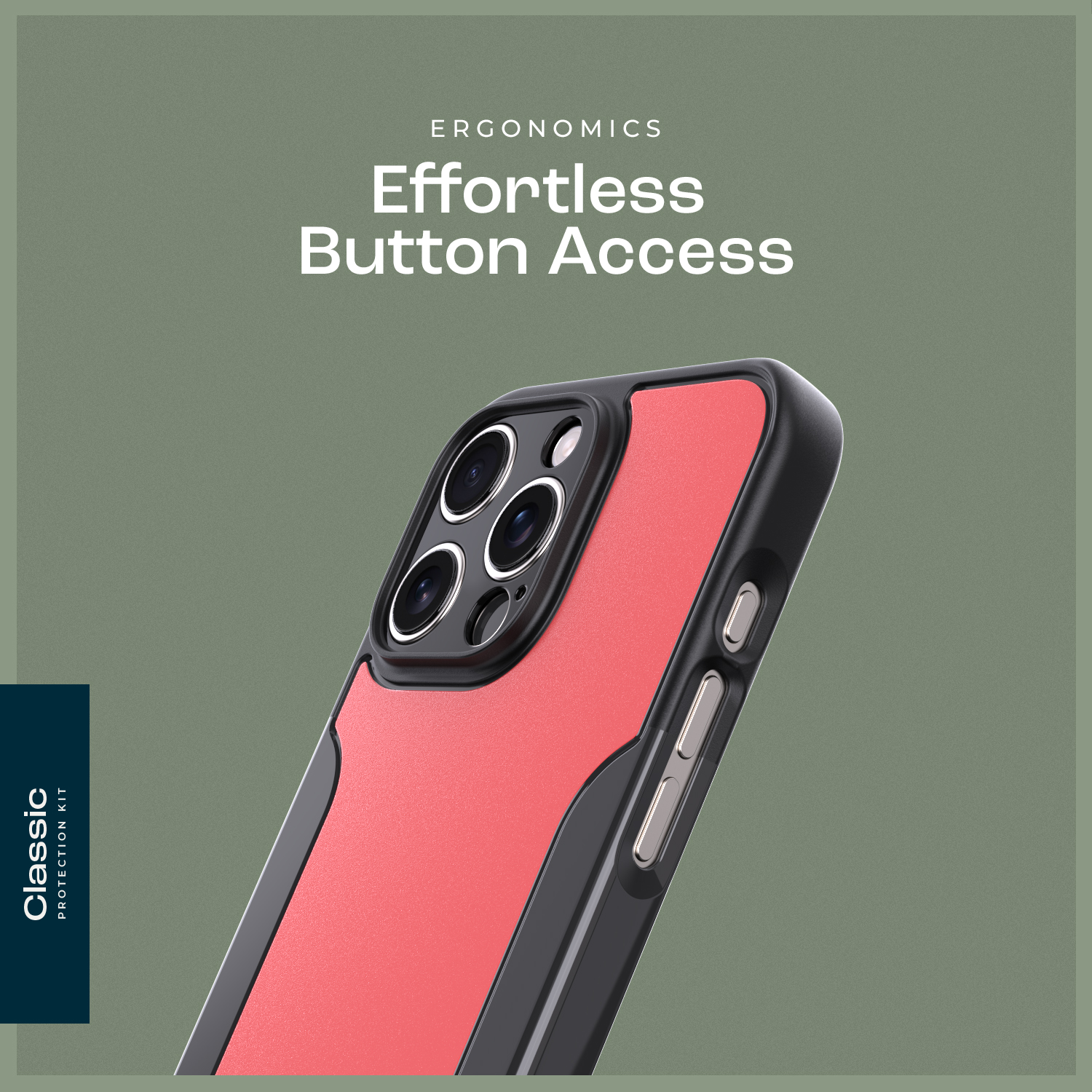 Classic Series Firm Case with Tempered Glass Kit and MagSafe for iPhone 16 Pro