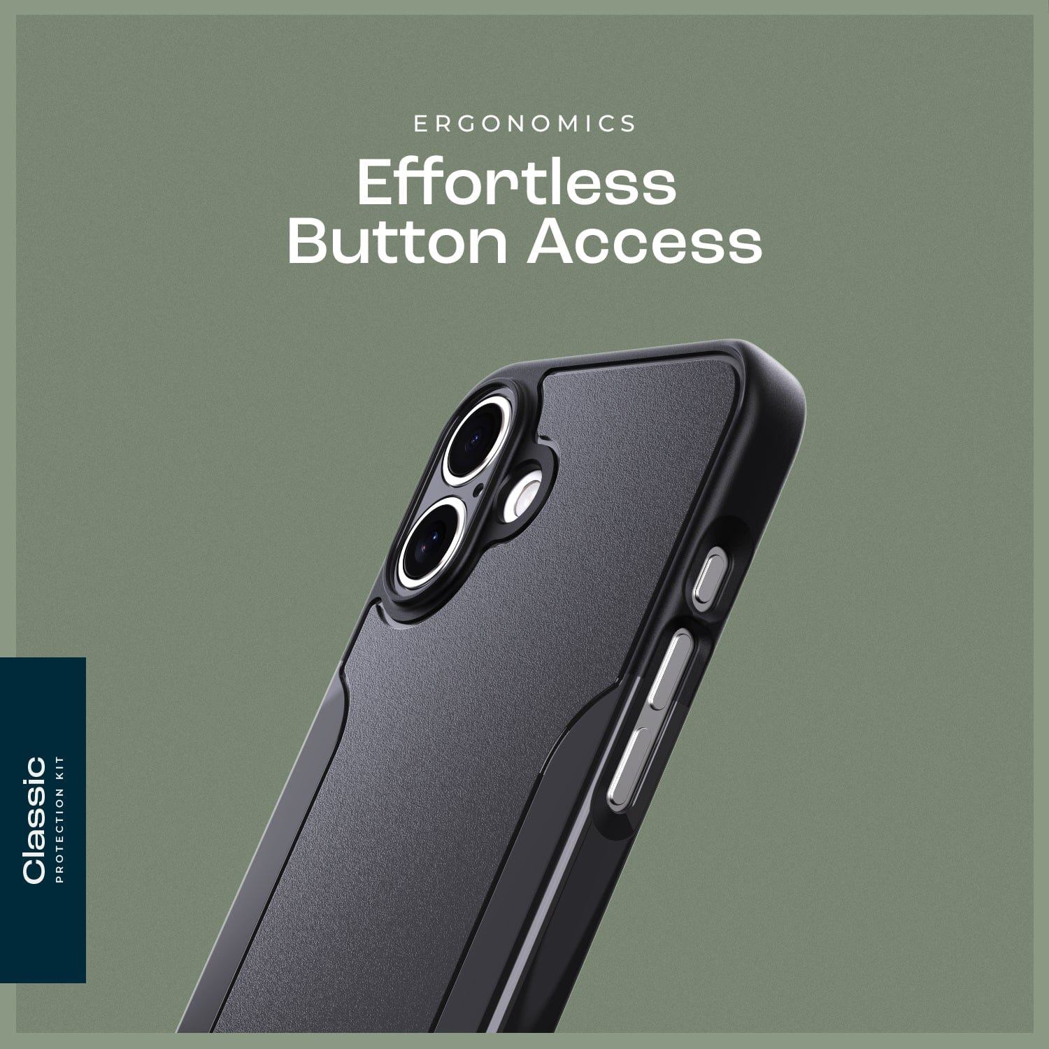 Classic Series Firm Case with Tempered Glass Kit and MagSafe for iPhone 16 Plus