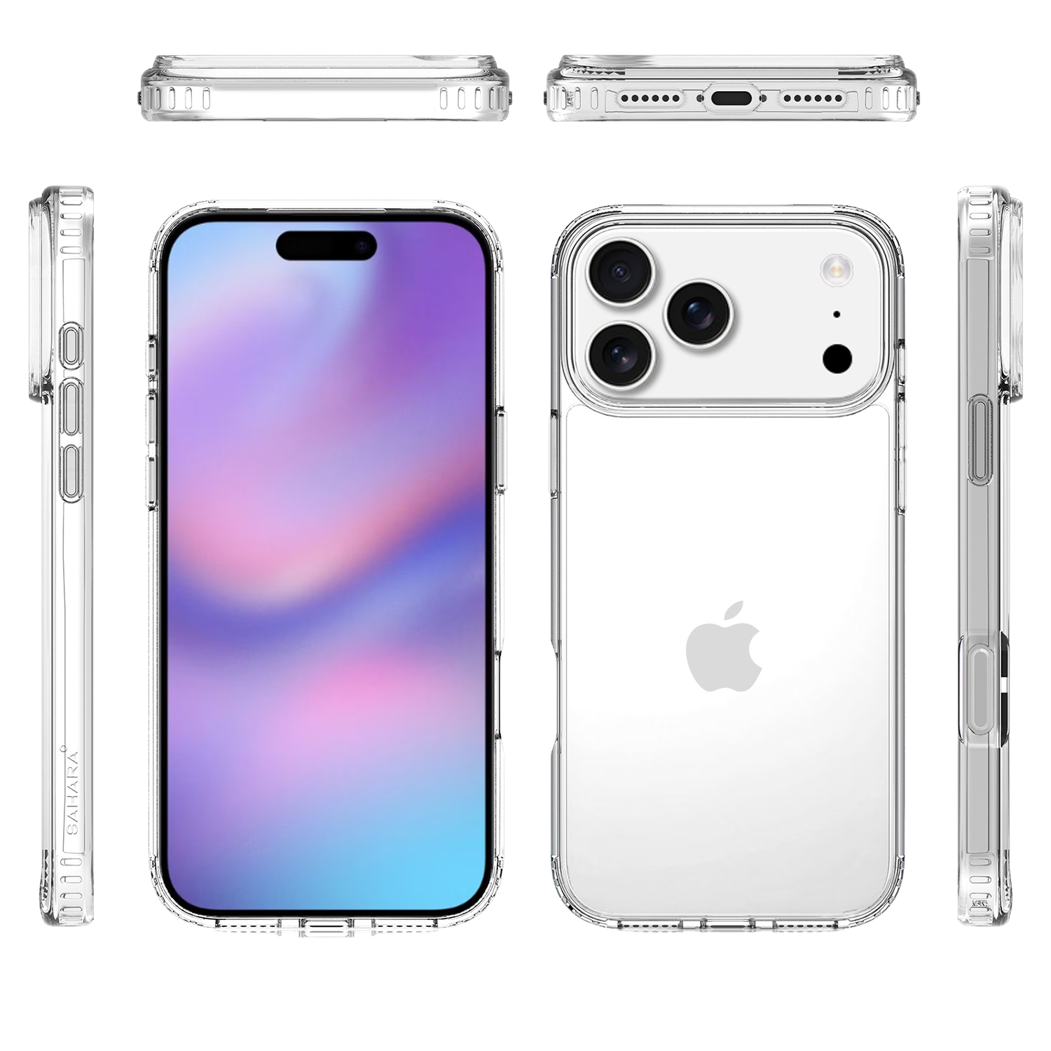 Venture Series Clear Hard Shell Case for Apple iPhone 17 Pro Max