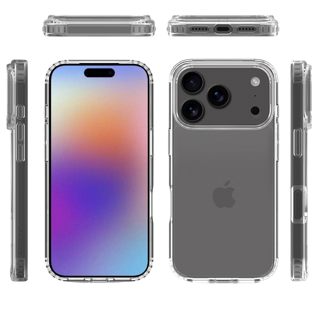 Venture Series Clear Hard Shell Case for Apple iPhone 17 Pro