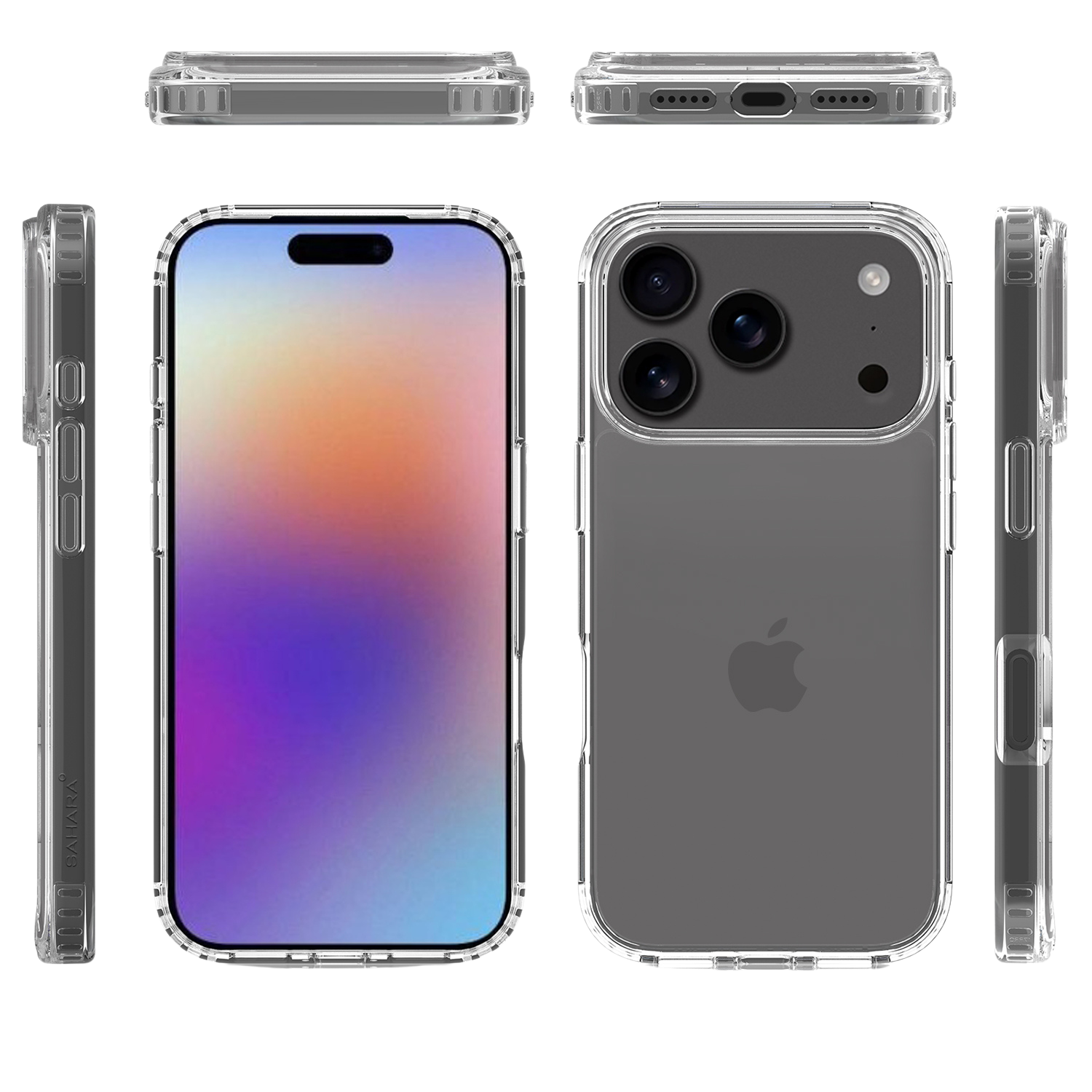 Venture Series Clear Hard Shell Case for Apple iPhone 17 Pro