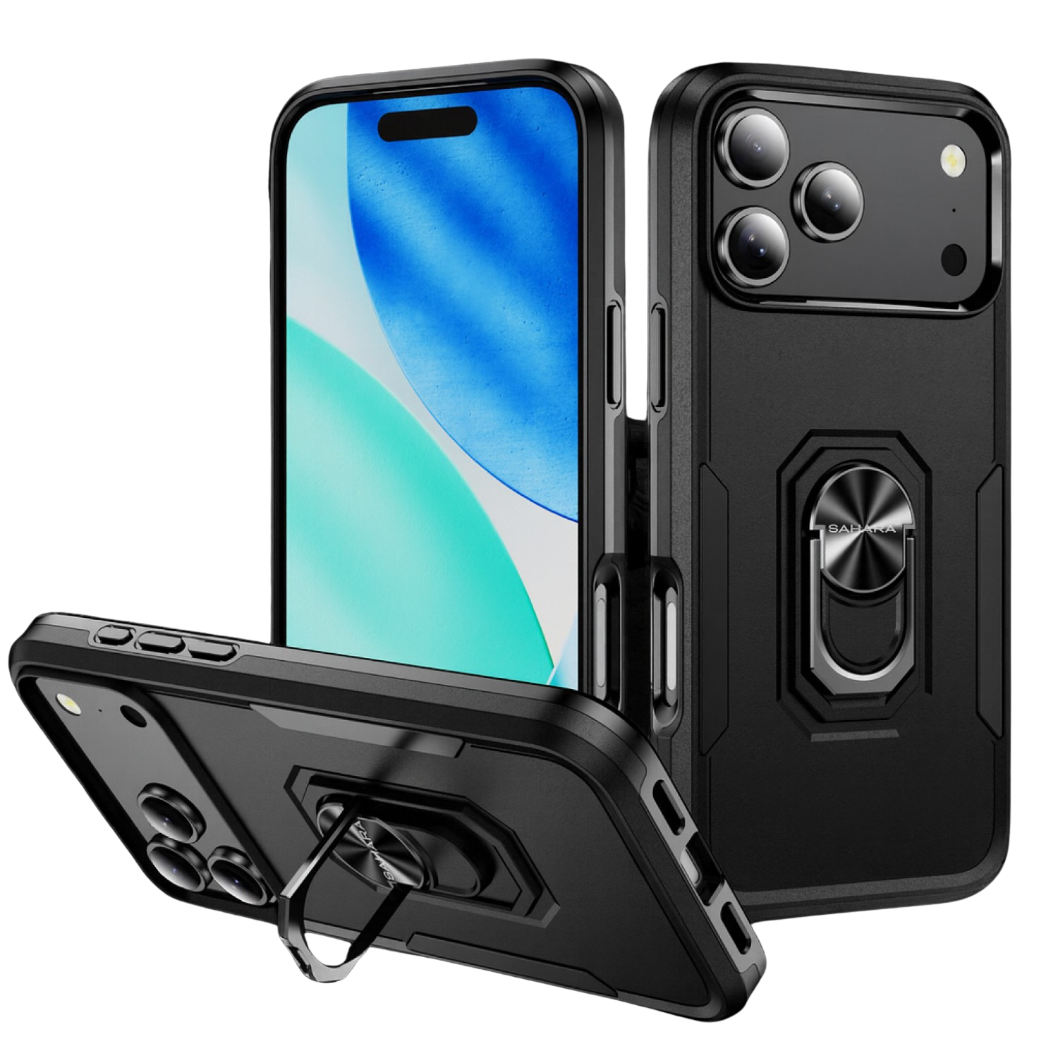 Raider Series Heavy-Duty Kickstand Case for iPhone 17 Pro