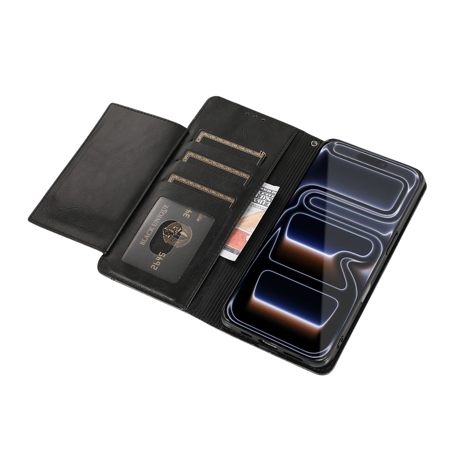 Indy Series Leather Folio Wallet Case for Apple iPhone 17 Pro
