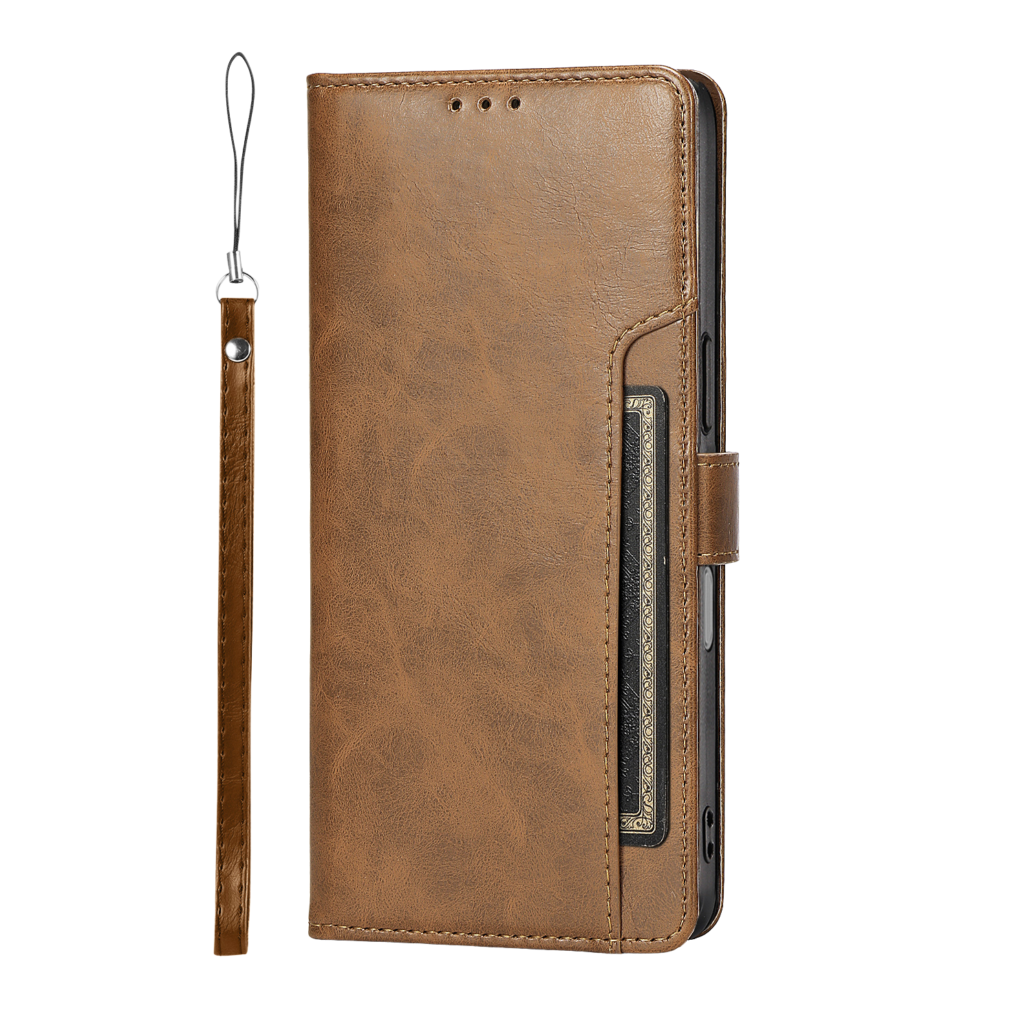 Indy Series Leather Folio Wallet Case for Apple iPhone 17 Pro