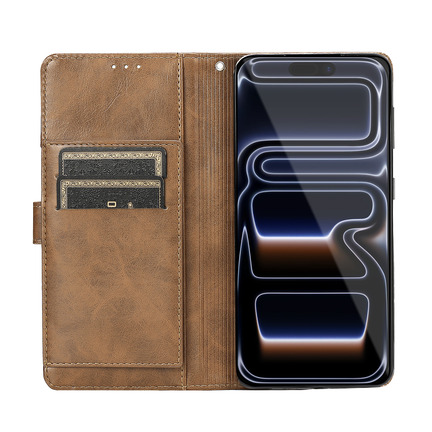 Indy Series Leather Folio Wallet Case for Apple iPhone 17 Pro