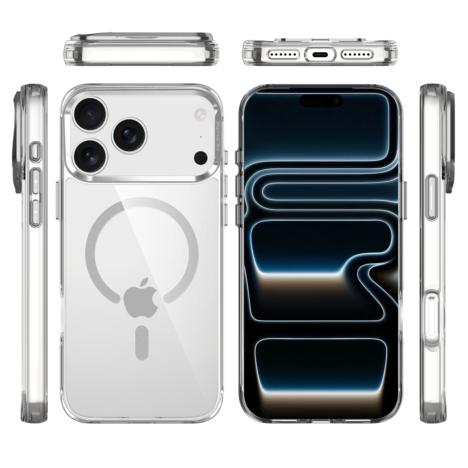 Venture Series Clear Kickstand Case for Apple iPhone 17 Pro Max