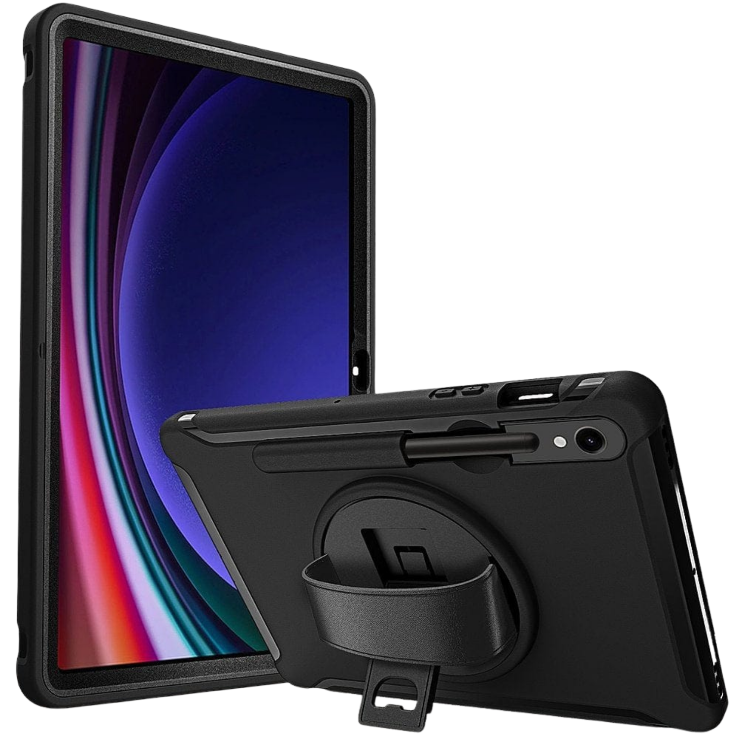 Raider Series Heavy-Duty Hand Strap Case for Samsung Galaxy Tab S10 FE, S10 Lite, Tab S8, Tab S9 and Tab S9 FE