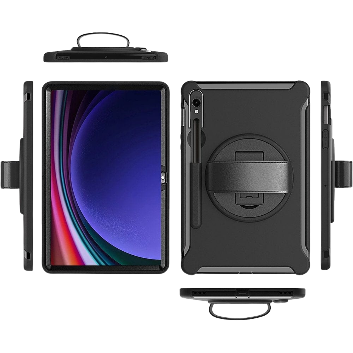 Raider Series Heavy-Duty Hand Strap Case for Samsung Galaxy Tab S10 FE, S10 Lite, Tab S8, Tab S9 and Tab S9 FE