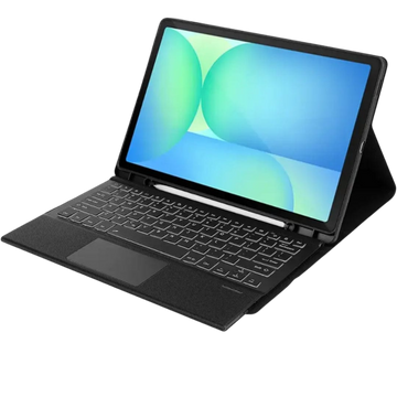 Keyboard Folio Case with Backlit Keyboard for Samsung Galaxy Tab S10 FE+