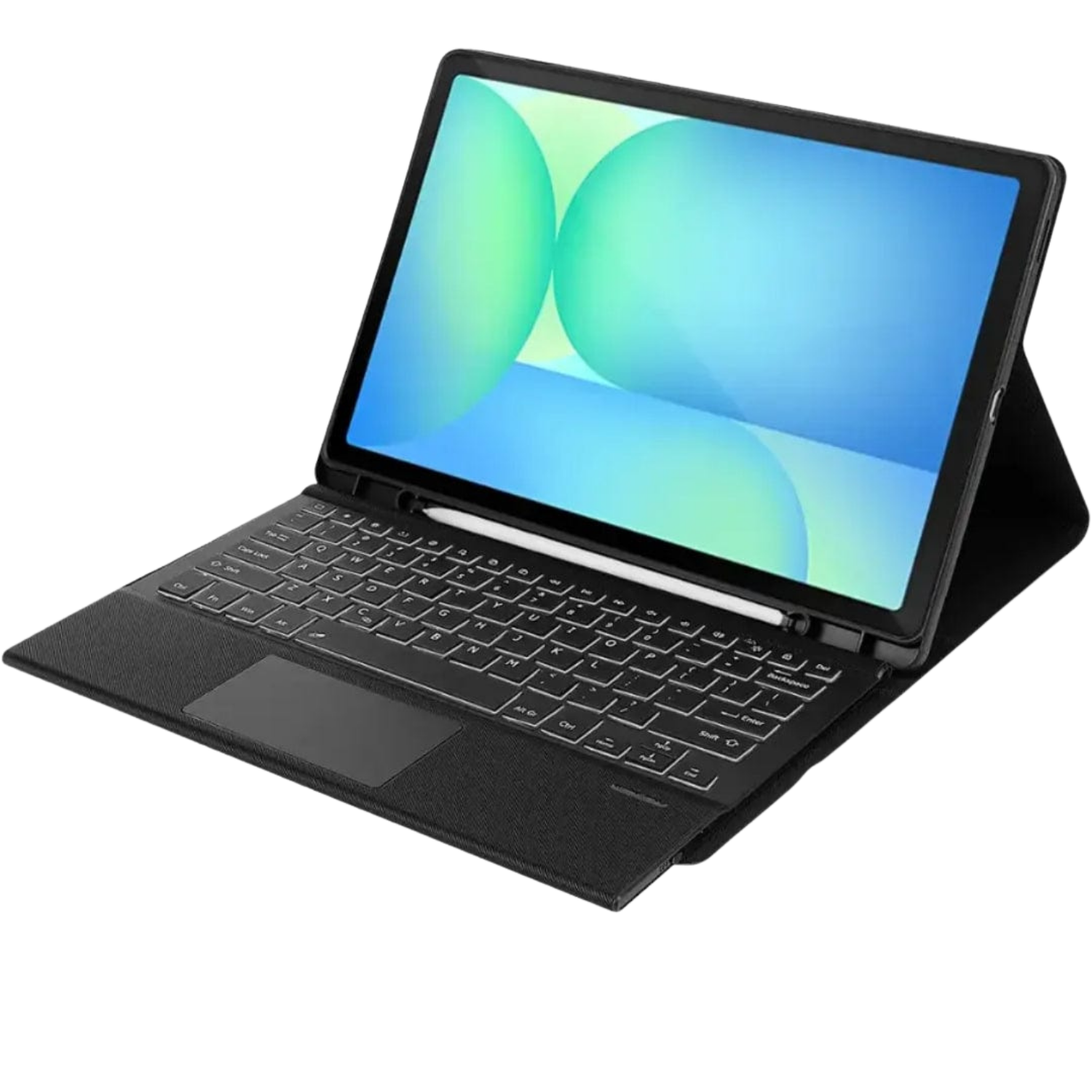 Keyboard Folio Case with Backlit Keyboard for Samsung Galaxy Tab S10 FE+