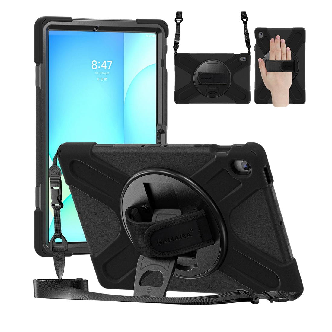 Raider X Series Heavy-Duty Hand Strap Case for Samsung Galaxy Tab S10 FE+