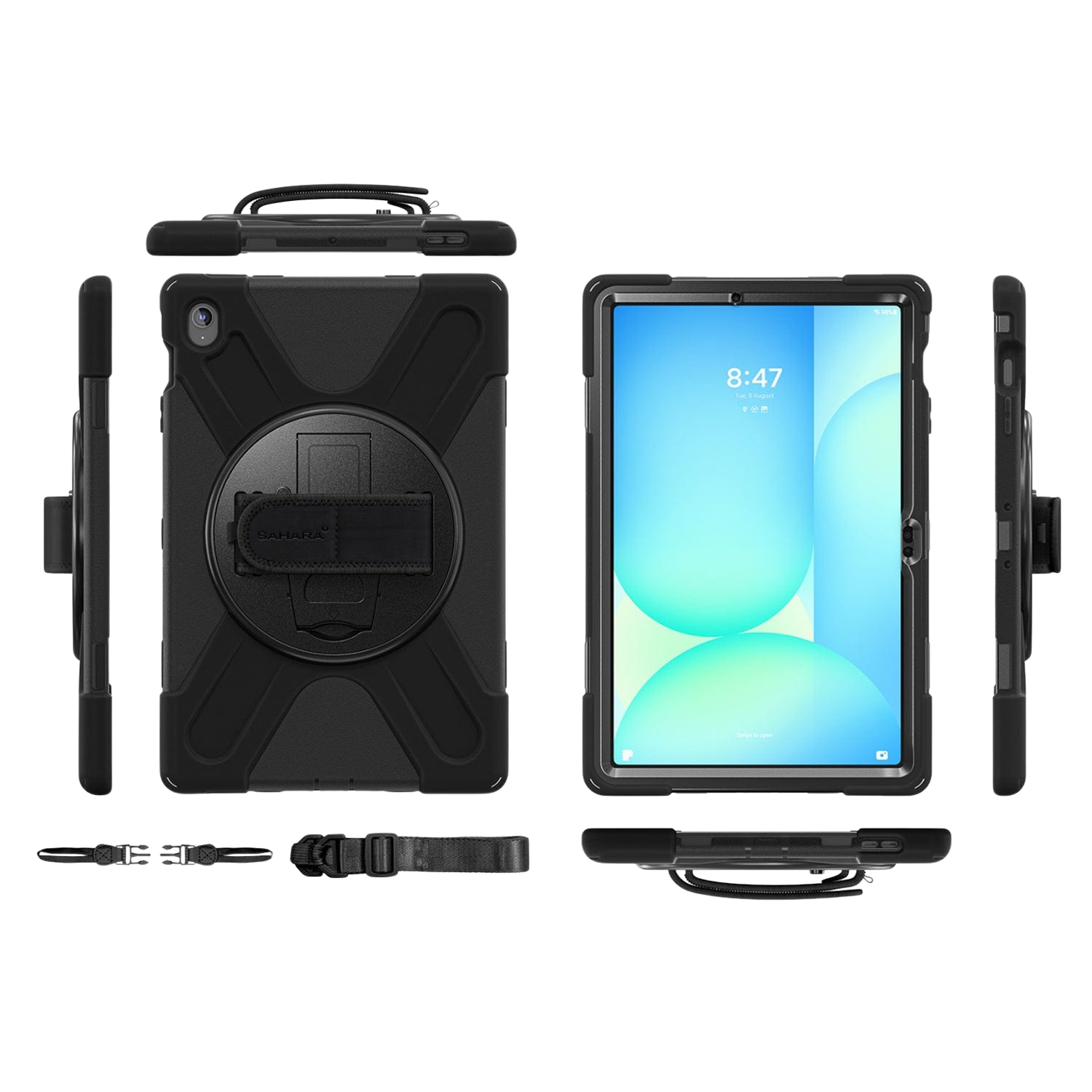 Raider X Series Heavy-Duty Hand Strap Case for Samsung Galaxy Tab S10 FE+