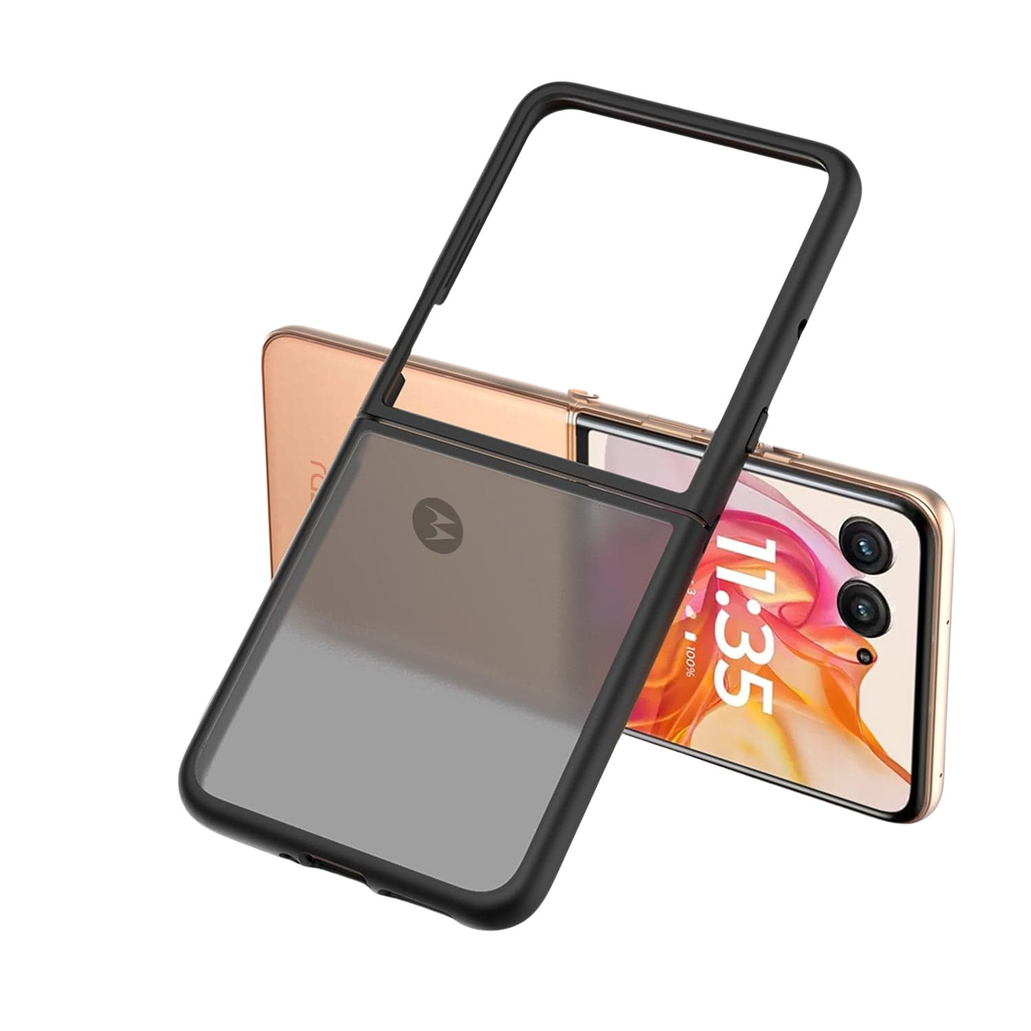 Venture Series Slim Matte Transparent Case for motorola razr ultra (2026/2025)